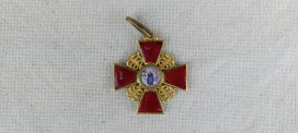 Знак Ордена Святой Анны 2-й ст